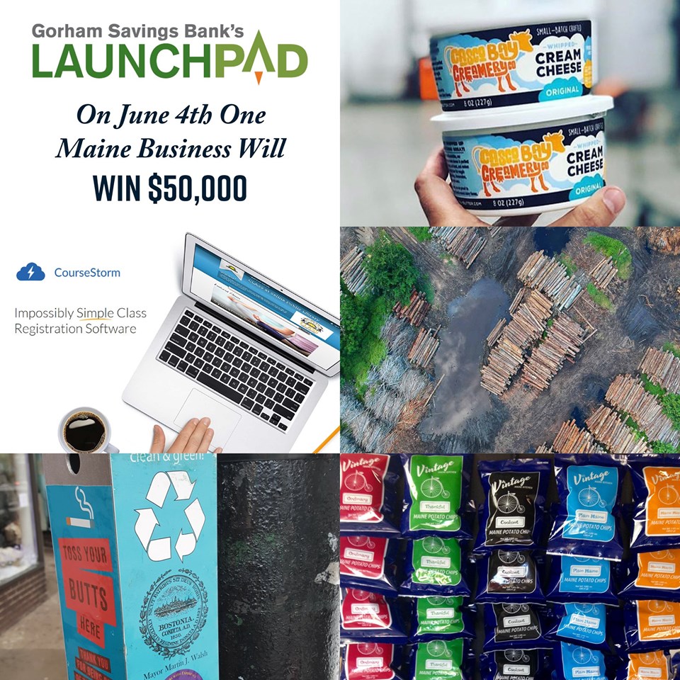 LaunchPad promotional image featuring photos representing each selected company