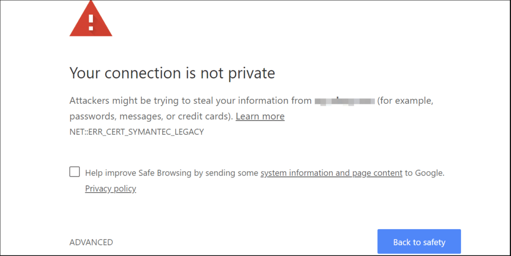 Connection Not Private Message - Website Security Best Practices
