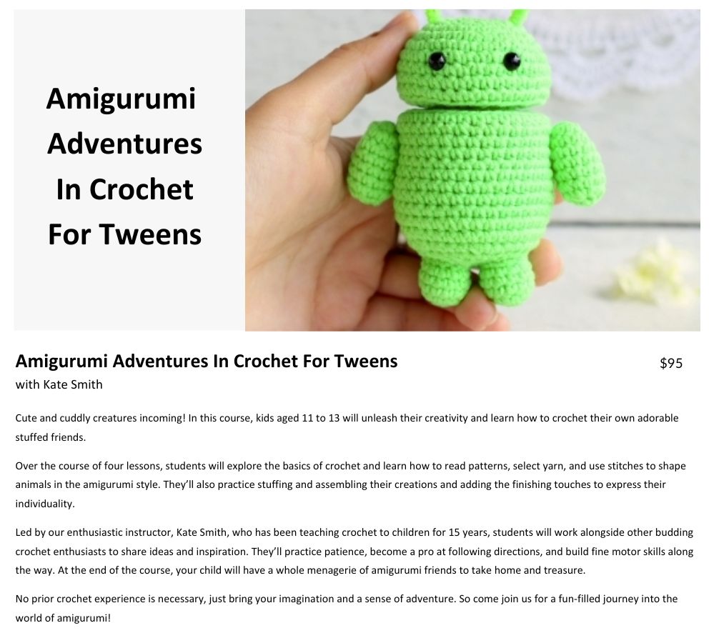 Amigurumi Adventures in Crochet for Tweens